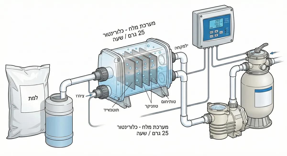 מכלור מלח 25 גר'