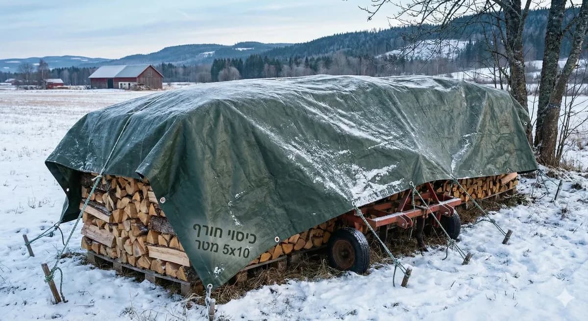כיסוי חורף 5x10 מ'